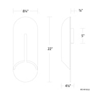 Modern Forms WS-W10522 Clog 22" Tall LED Outdoor Wall Sconce