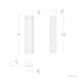 dweLED WS-W17524 Moline 1-lt 24" Tall LED Outdoor Wall Sconce