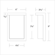 WAC WS-W190109 Vega 1-lt 9" Tall LED Outdoor Wall Sconce, 5CCT