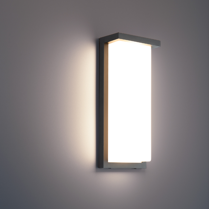 WAC WS-W190114 Vega 1-lt 14" Tall LED Outdoor Wall Sconce, 5CCT