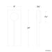 Modern Forms WS-W20524 Keyhole 1-lt 24" Tall LED Wall Sconce