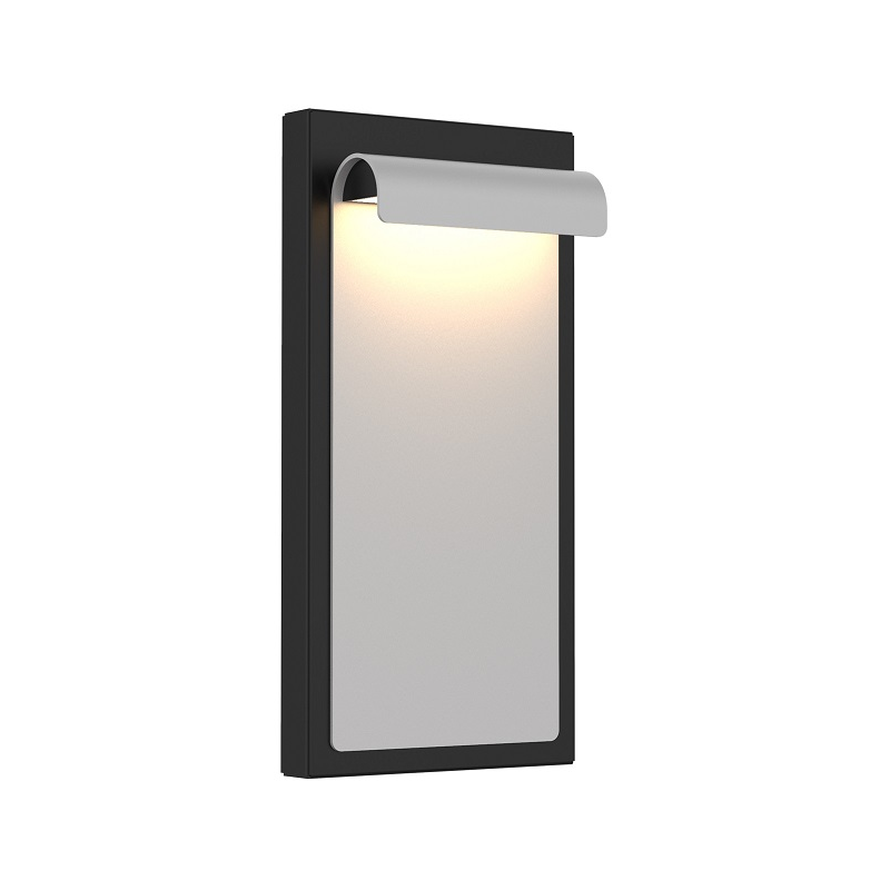 WAC WS-W250212 Cap 1-lt 12" Tall LED Outdoor Wall Sconce, 5CCT - Graphite on Black