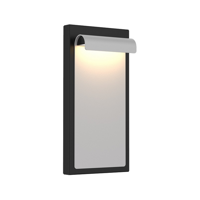 WAC WS-W250212 Cap 1-lt 12" Tall LED Outdoor Wall Sconce, 5CCT - Graphite on Black