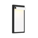 WAC WS-W250212 Cap 1-lt 12" Tall LED Outdoor Wall Sconce, 5CCT - White on Black