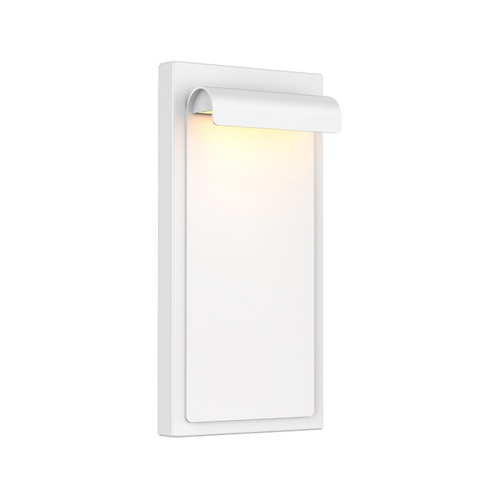 WAC WS-W250212 Cap 1-lt 12" Tall LED Outdoor Wall Sconce, 5CCT - White