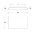 WAC WS-W250305 Tablet 2-lt 9" LED Outdoor Wall Sconce, 5CCT