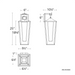 dweLED WS-W33525 Manchester 1-lt 25" Tall LED Outdoor Wall Sconce