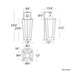dweLED WS-W33534 Manchester 1-lt 34" Tall LED Outdoor Wall Sconce