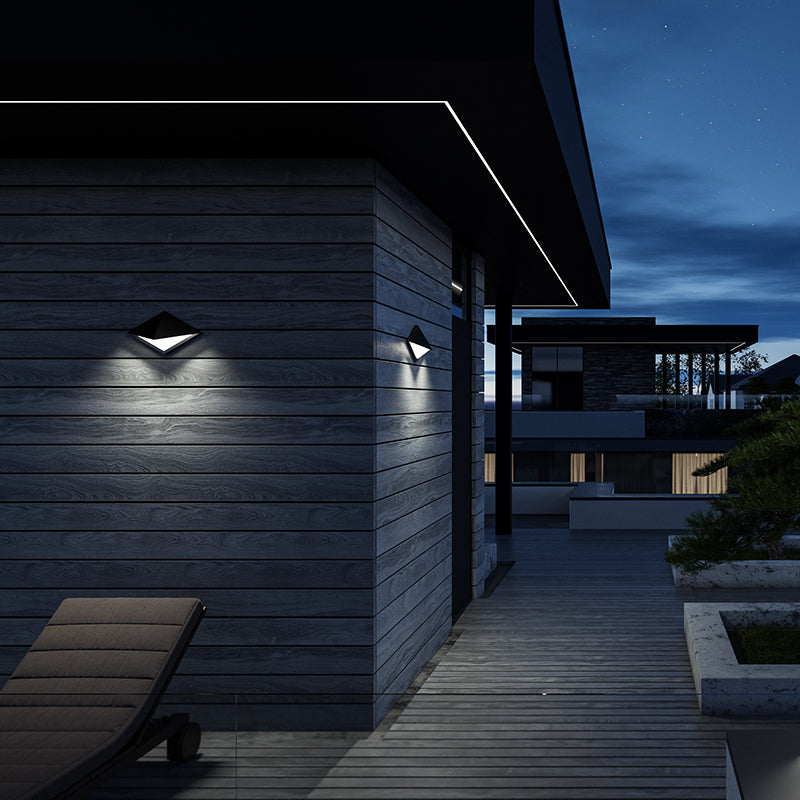 dweLED WS-W65412 Pique 1-lt 12" LED Outdoor Wall Sconce