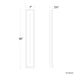 Modern Forms WS-W66246 Midnight 46" Tall LED Outdoor Wall Sconce