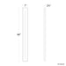 Modern Forms WS-W66266 Midnight 66" Tall LED Outdoor Wall Sconce