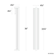 Modern Forms WS-W70536 Krimp 36" Tall LED Outdoor Wall Sconce