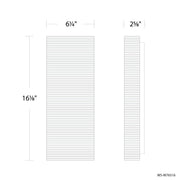 Modern Forms WS-W76516 Pillar 16" Tall LED Outdoor Wall Sconce