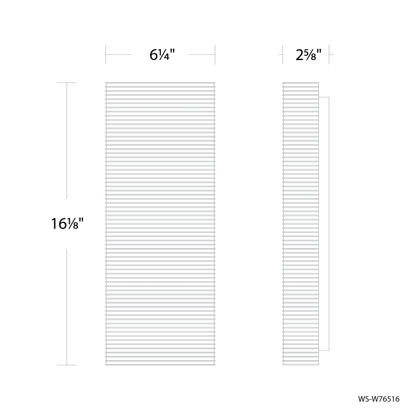 Modern Forms WS-W76516 Pillar 16" Tall LED Outdoor Wall Sconce