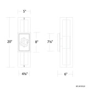 Modern Forms WS-W78520 Gander 20" Tall LED Outdoor Wall Sconce