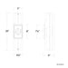 Modern Forms WS-W78520 Gander 20" Tall LED Outdoor Wall Sconce