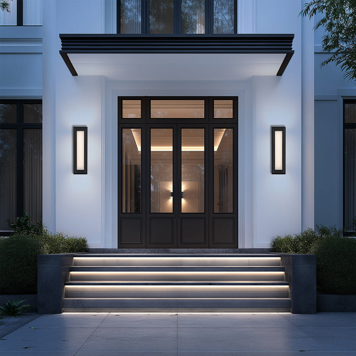 dweLED WS-W89524 Beech 1-lt 24" Tall LED Outdoor Wall Sconce