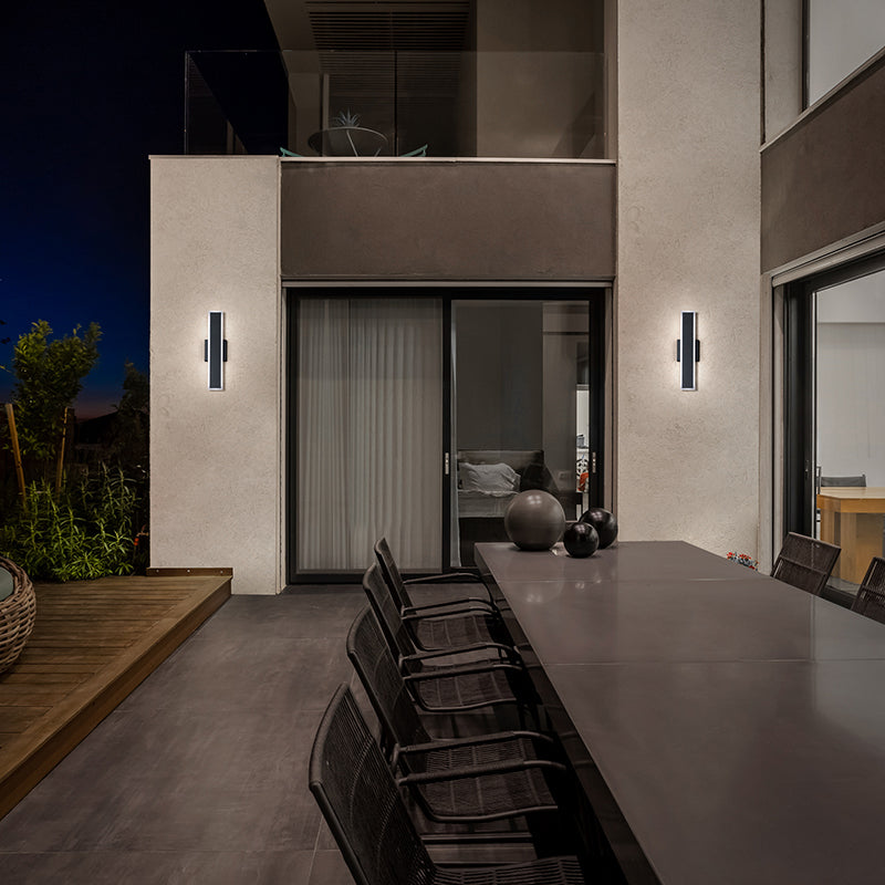 dweLED WS-W99418 Bastone 1-lt 18" Tall LED Outdoor Wall Sconce