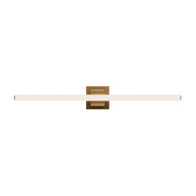 dweLED WS103634 Flatte 1-lt 34" LED Vanity, 4CCT - Aged Brass