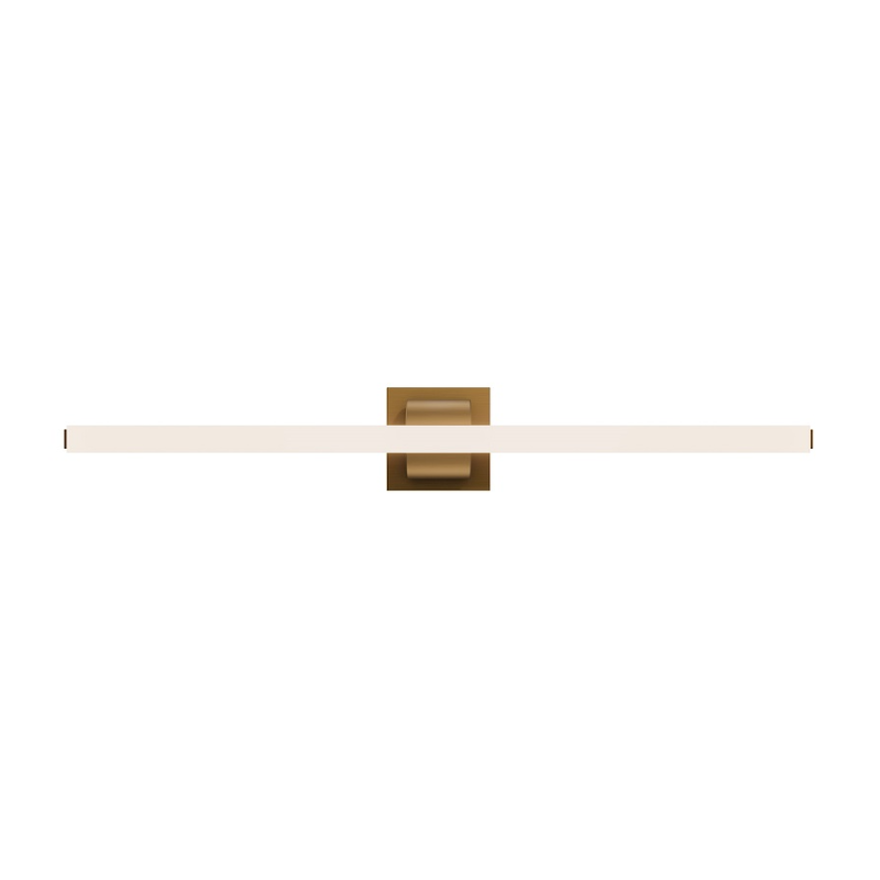 dweLED WS103634 Flatte 1-lt 34" LED Vanity, 4CCT - Aged Brass