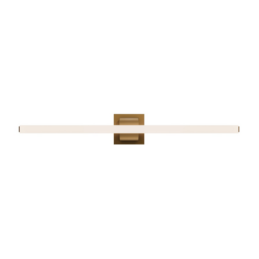 dweLED WS103634 Flatte 1-lt 34" LED Vanity, 4CCT - Aged Brass