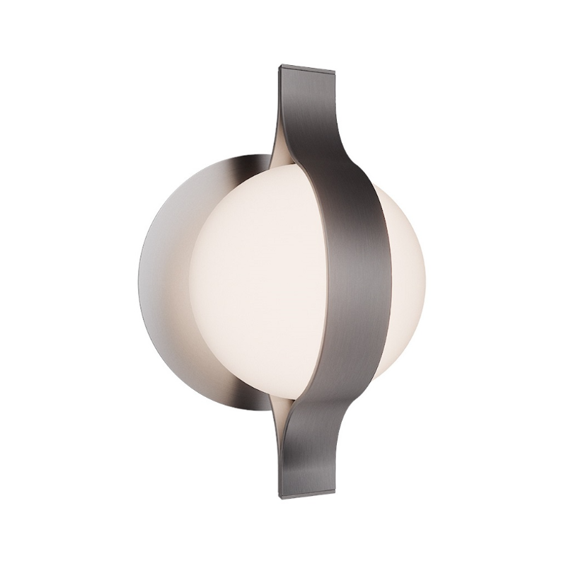 dweLED WS104609 Ellaria 1-lt 9" Tall LED Bath & Wall Sconce - Brushed Nickel