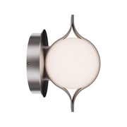 dweLED WS104609 Ellaria 1-lt 9" Tall LED Bath & Wall Sconce - Brushed Nickel