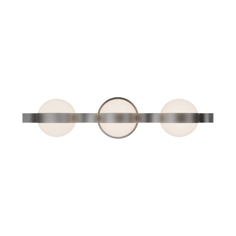 dweLED WS104625 Ellaria 3-lt 25" LED Vanity - Brushed Nickel
