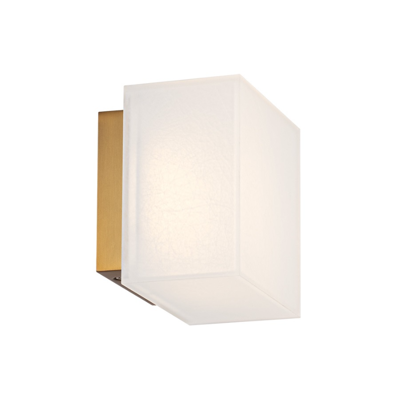 dweLED WS105605 Moxee 1-lt 5" LED Wall Sconce, 4CCT - Aged Brass
