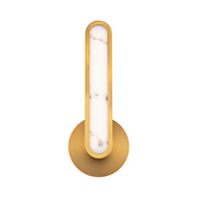 dweLED WS107615 Serena 1-lt 16" Tall LED Wall Sconce - Aged Brass