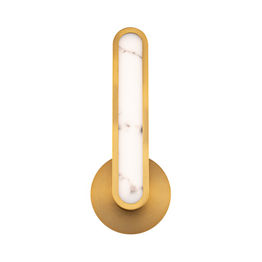 dweLED WS107615 Serena 1-lt 16" Tall LED Wall Sconce - Aged Brass