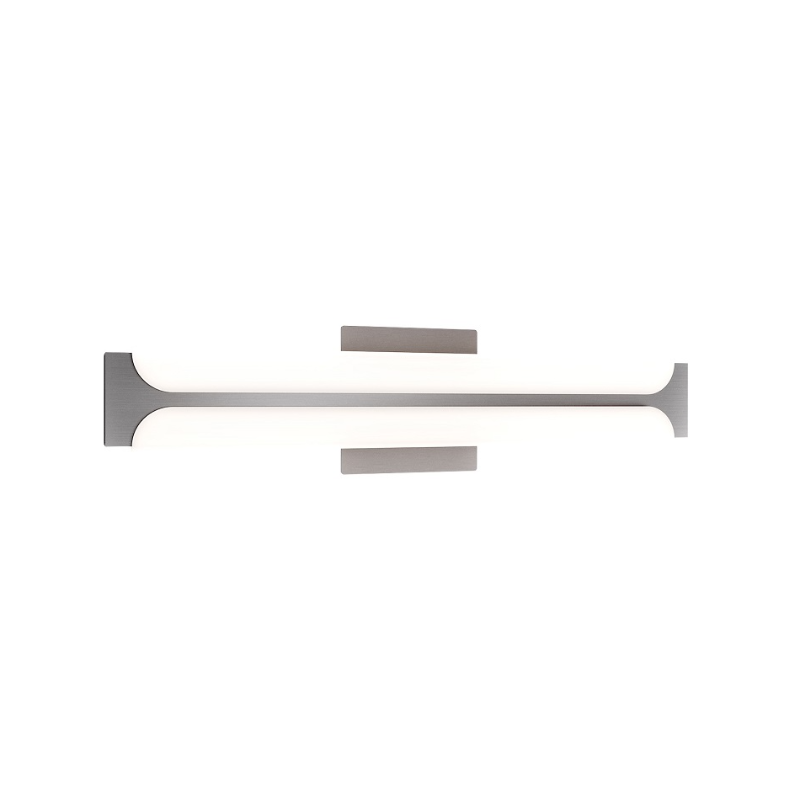 dweLED WS108624 Bifold 1-lt 24" LED Vanity - Brushed Nickel
