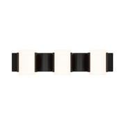 dweLED WS114624 Circle Line 3-lt 24" LED Vanity, 4CCT - Black