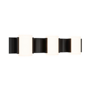 dweLED WS114624 Circle Line 3-lt 24" LED Vanity, 4CCT - Black