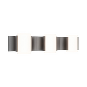 dweLED WS114624 Circle Line 3-lt 24" LED Vanity, 4CCT - Brushed Nickel