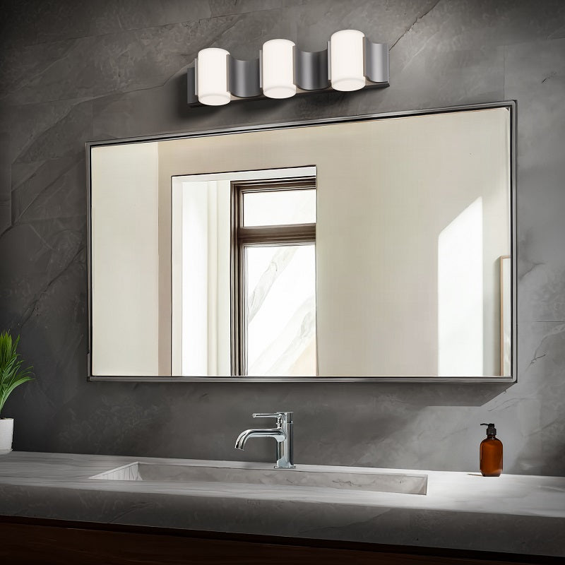 dweLED WS114624 Circle Line 3-lt 24" LED Vanity, 4CCT