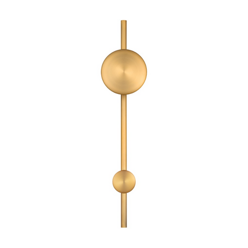 dweLED WS124628 Clocker 1-lt 28" Tall LED Wall Sconce, 4CCT - Aged Brass