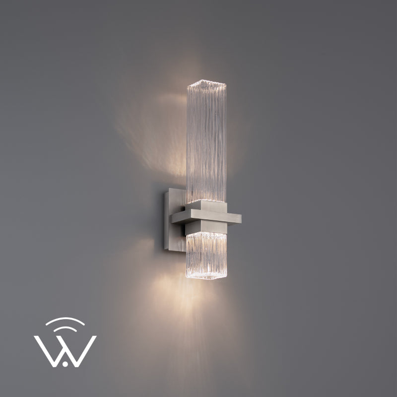 Modern Forms WS200615-TWA Cinaplex 1-lt 15" Tall LED Wall Sconce-Brushed Nickel