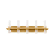 Modern Forms WS200631-TWA Cinaplex 5-lt 31" LED Vanity Light-Aged Brass