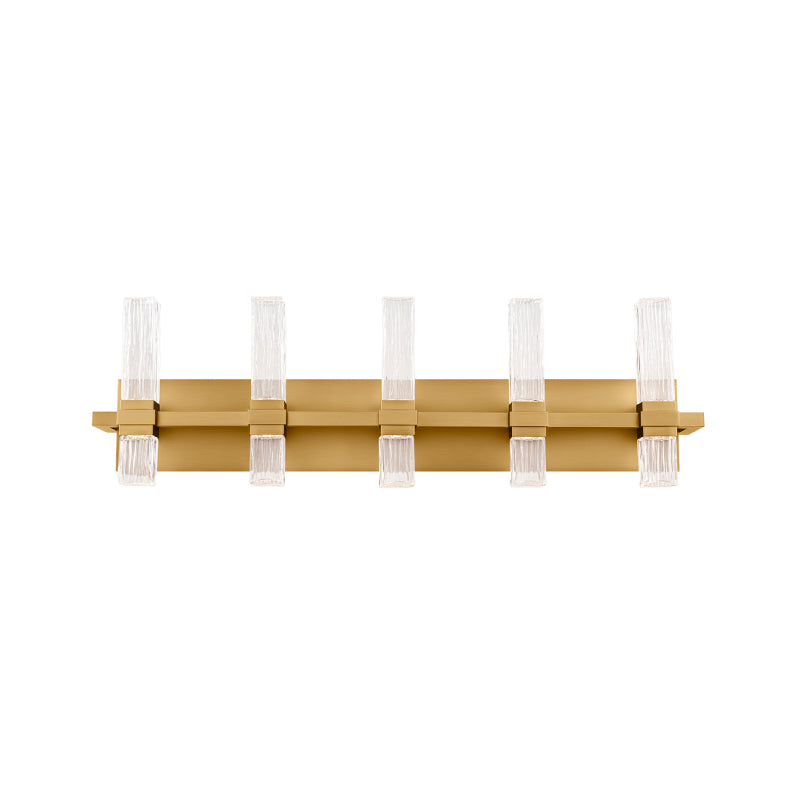 Modern Forms WS200631-TWA Cinaplex 5-lt 31" LED Vanity Light-Aged Brass