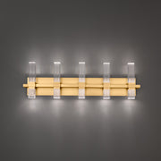 Modern Forms WS200631-TWA Cinaplex 5-lt 31" LED Vanity Light-Aged Brass