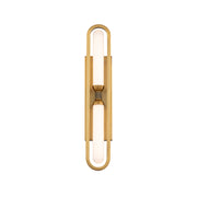 Modern Forms WS208625 Whitt 2-lt 25" Tall LED Wall Sconce, 4CCT Selectable-Aged Brass