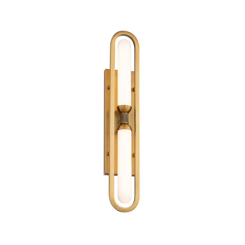 Modern Forms WS208625 Whitt 2-lt 25" Tall LED Wall Sconce, 4CCT Selectable-Aged Brass