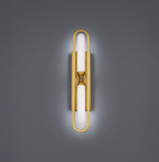 Modern Forms WS208625 Whitt 2-lt 25" Tall LED Wall Sconce, 4CCT Selectable-Aged Brass