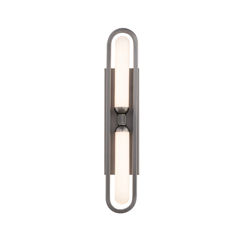 Modern Forms WS208625 Whitt 2-lt 25" Tall LED Wall Sconce, 4CCT Selectable-Antique Nickel