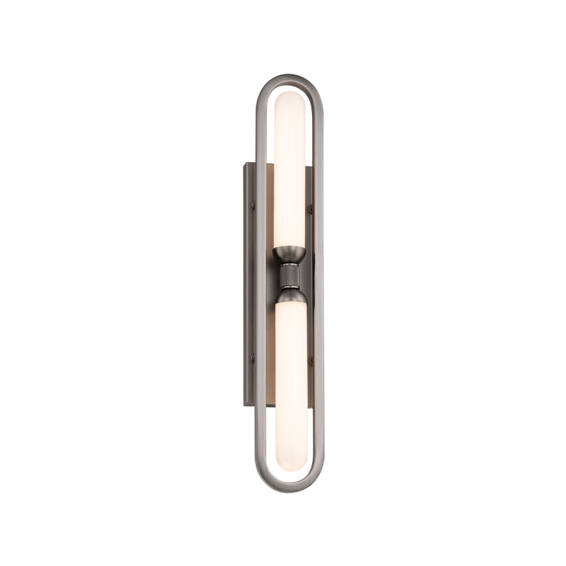 Modern Forms WS208625 Whitt 2-lt 25" Tall LED Wall Sconce, 4CCT Selectable-Antique Nickel