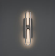 Modern Forms WS208625 Whitt 2-lt 25" Tall LED Wall Sconce, 4CCT Selectable-Antique Nickel