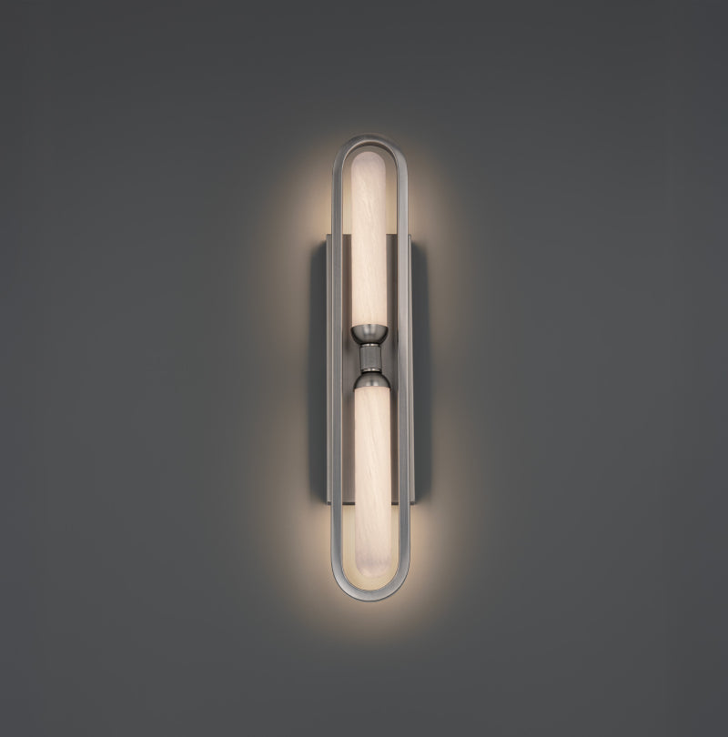 Modern Forms WS208625 Whitt 2-lt 25" Tall LED Wall Sconce, 4CCT Selectable-Antique Nickel