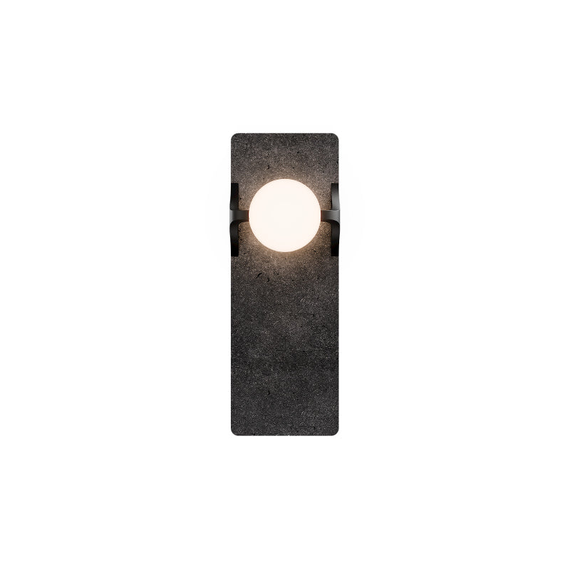 Modern Forms WS220614 Okemo 1-lt 14" Tall LED Wall Sconce, 4CCT Selectable-Basalt Stone/Black