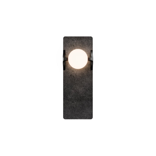 Modern Forms WS220614 Okemo 1-lt 14" Tall LED Wall Sconce, 4CCT Selectable-Basalt Stone/Black